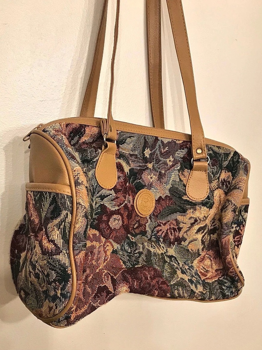 Mitzi Vintage Floral Tapestry Tote